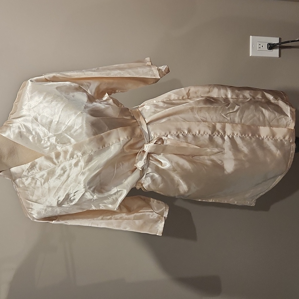 2 bridesmaids silky robes